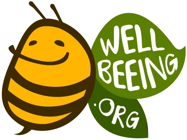 Wellbeeing logo of a bee